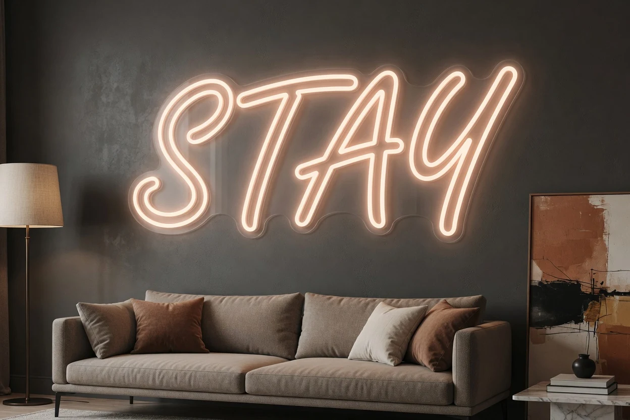 Néon LED dans un salon moderne : le guide déco
