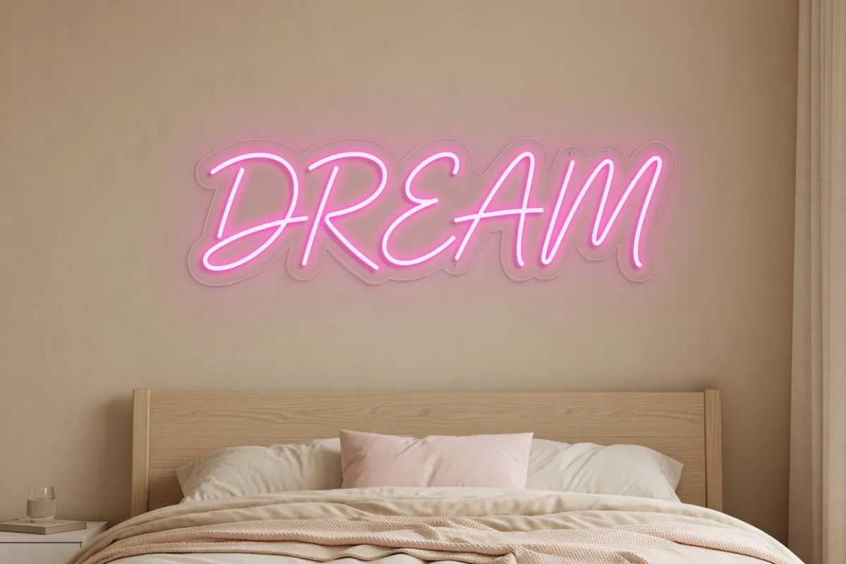 Neonschild Schlafzimmer Bild