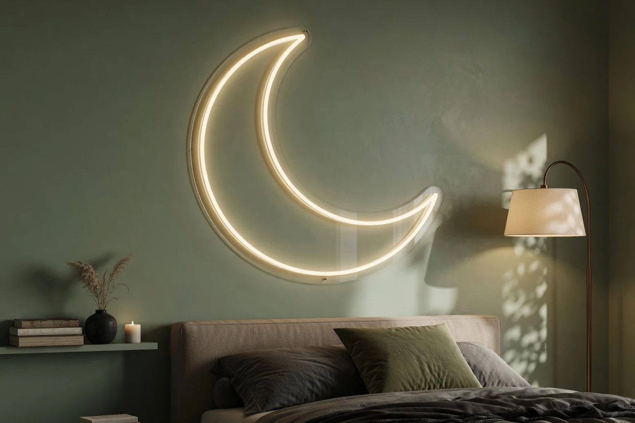 Neonschild Schlafzimmer Bild