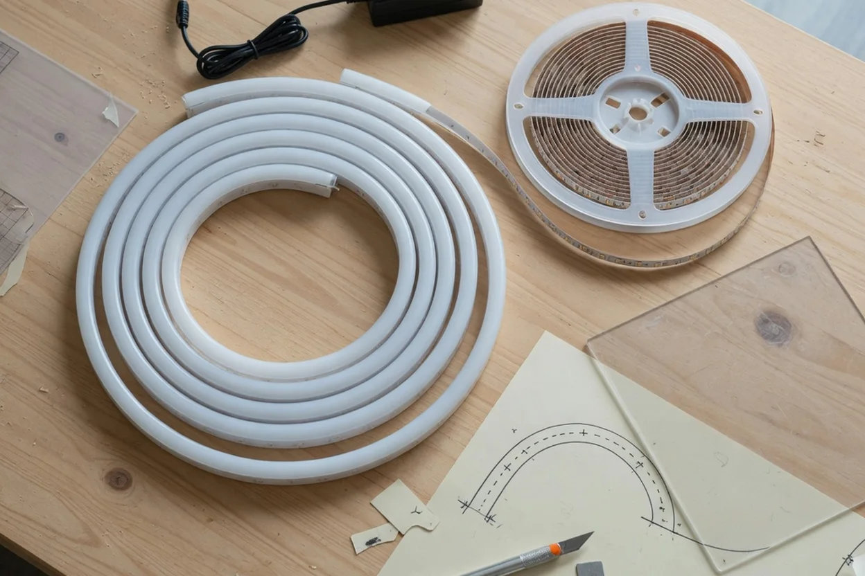 De quoi a-t-on besoin pour fabriquer un néon LED