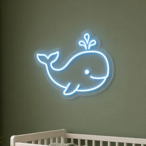 Baby Whale - LED-neonbord