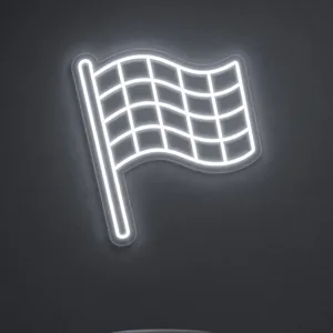Checkered Flag - Néon LED
