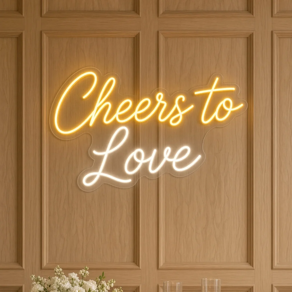Cheers to Love - Neón LED