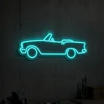Tänd LED-neonskylt Classic Convertible i en inredningsmiljö