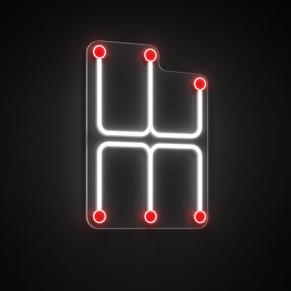 Néon LED Gear Shift blanc froid et rouge, sur plaque en acrylique transparent découpée à la forme