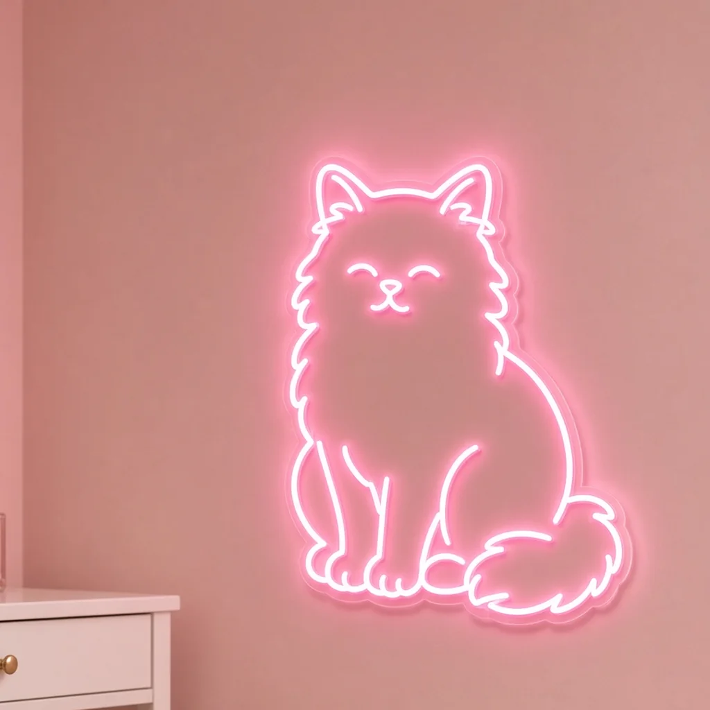 Persian Cat - Neon LED