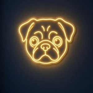 Pug - Néon LED