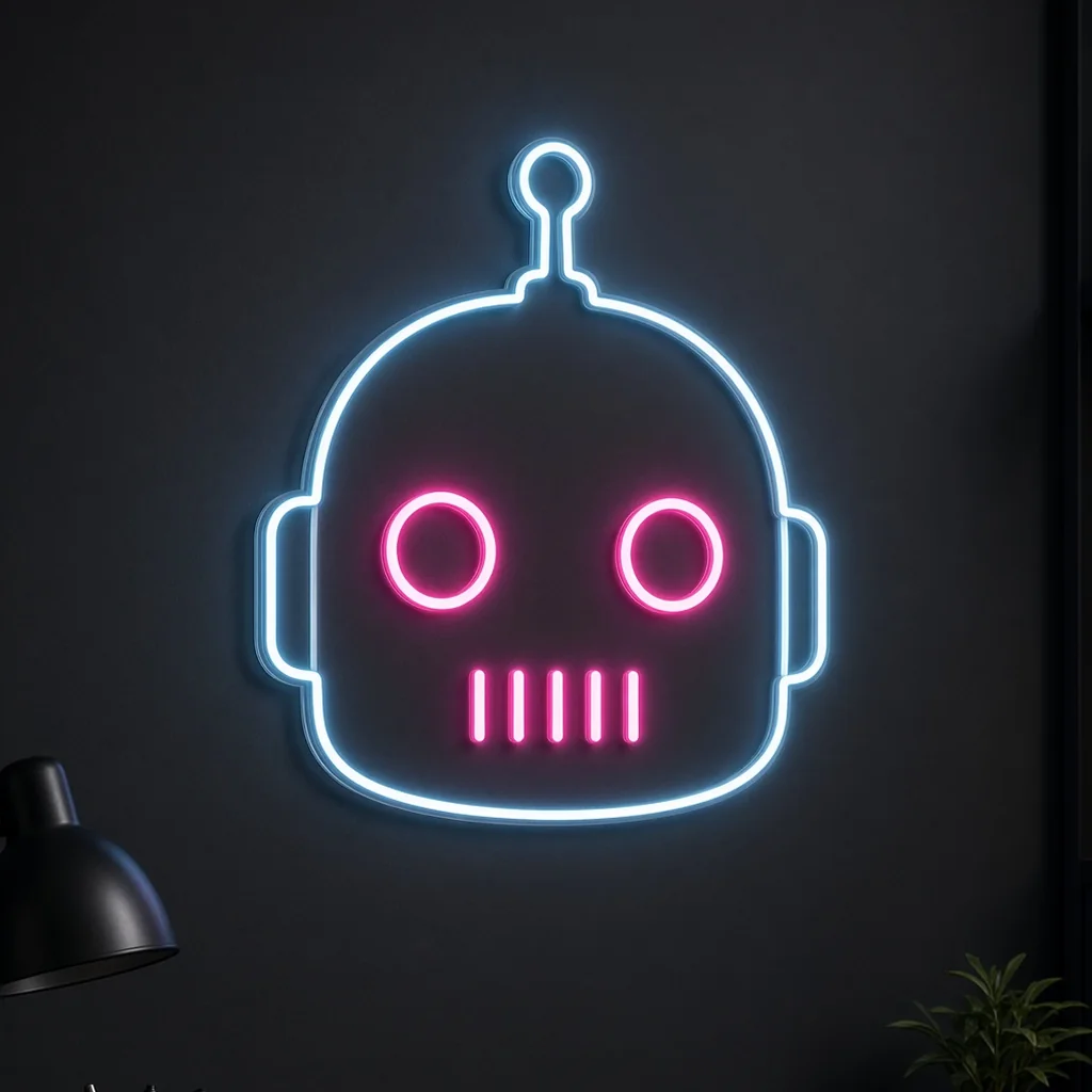 Robot Head - Νέον LED