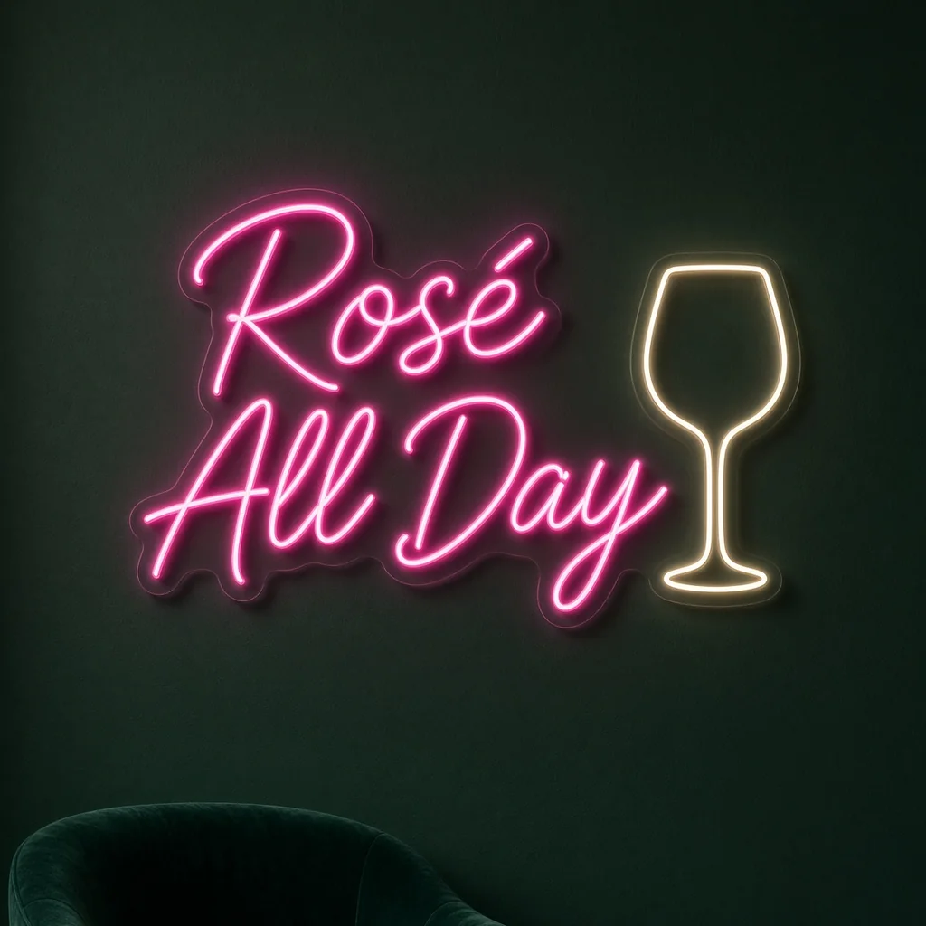 Rosé All Day - Neon LED