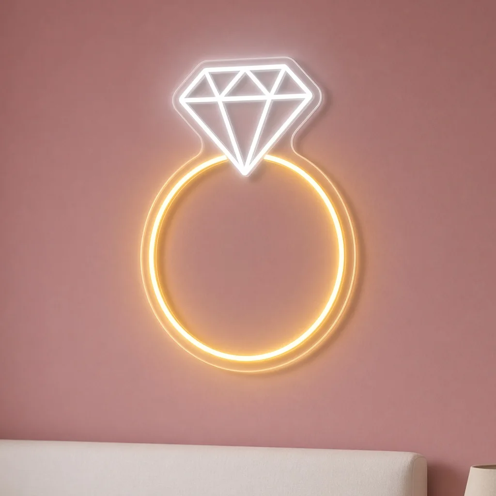Solitaire Ring - Néon LED